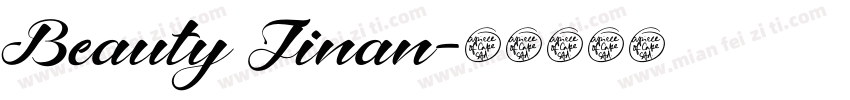 Beauty Jinan字体转换